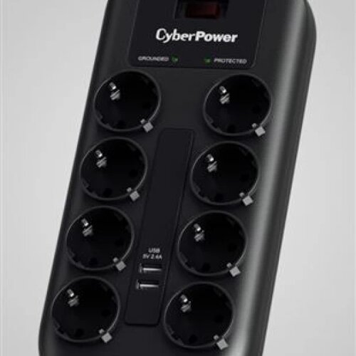 Cyberpower prenaponska zaštita, P0820SUF0-DE, 8x šuko, 2x USB charger Cijene