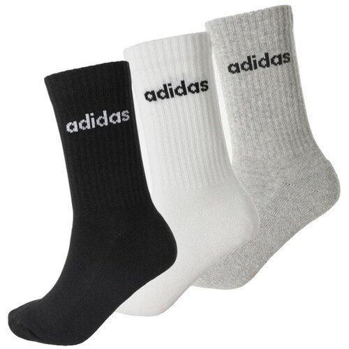 Adidas &amp;Scaron;portne nogavice Chaussettes linear crew cushioned multicolore Večbarvna Slike