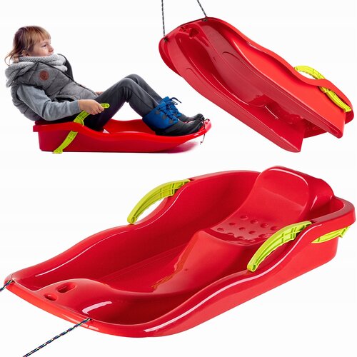 KADAX Sled Drsenje z Zavoro Naslonjalo Plastični Bob Drsenje Velike Z Vrvico, (5000351781) Cene