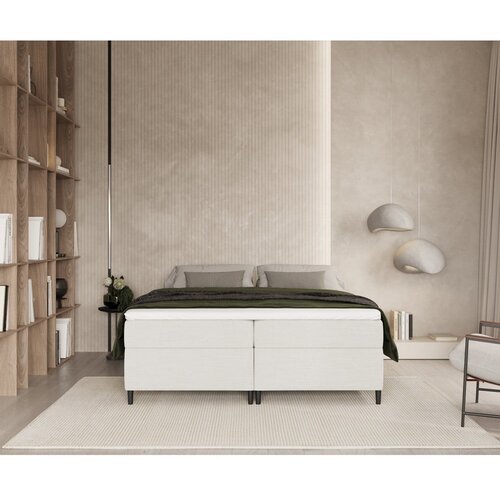 Maison de R&amp;ecirc;ve krem boxspring krevet s prostorom za odlaganje 200x200 cm araya &amp;ndash; Slike