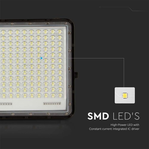  LED Spolja&amp;scaron;nji solarni reflektor LED/30W/3,2V 4000K crna + daljinski upravljač Slike