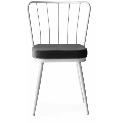 Kalune Design Bijelo-crne metalne blagovaonske stolice u setu 2 kom Yildiz –
