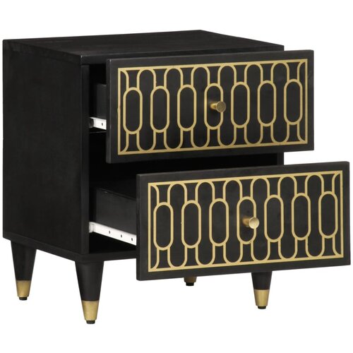 Maison Chic Nočna omarica - Nočna miza 40x33x46 cm trden mangov les, (21687889) Slike