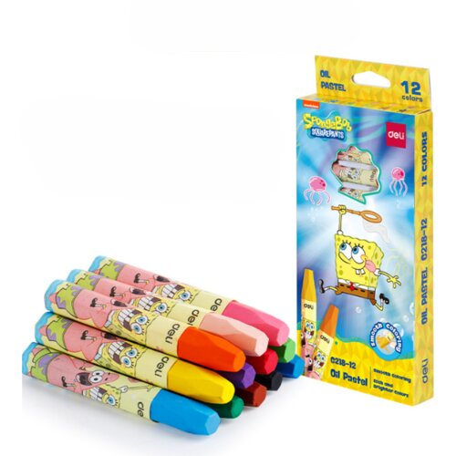 Deli Set ulanih pastela Sunđer Bob EC218-12, 12 komada Cene