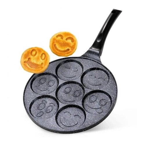 Vilde 199084 - Granitni tiganj za jaja, 26 cm - Smiley Slike