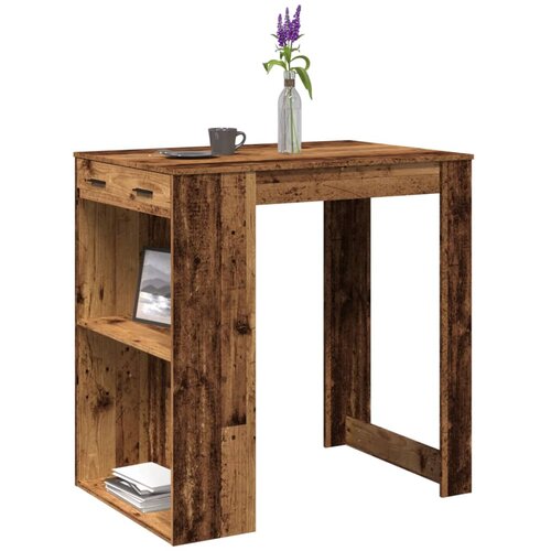 vidaXL Barski stol boja starog drva 102x70x103,5 cm konstruirano drvo Cijene