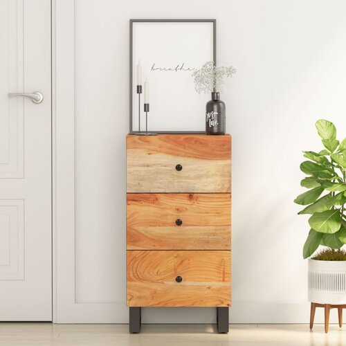 vidaXL Komoda s 3 predali 40x33,5x75 cm trden akacijev les Cene