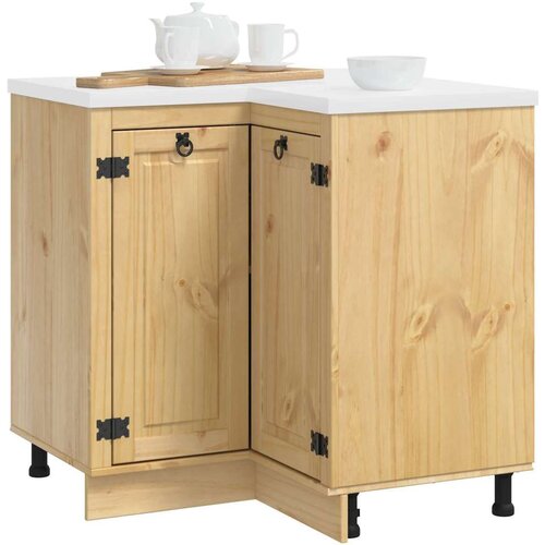  Cabinet s policom Med 60 x 32 x 40 cm Čvrsto borovo drvo Slike