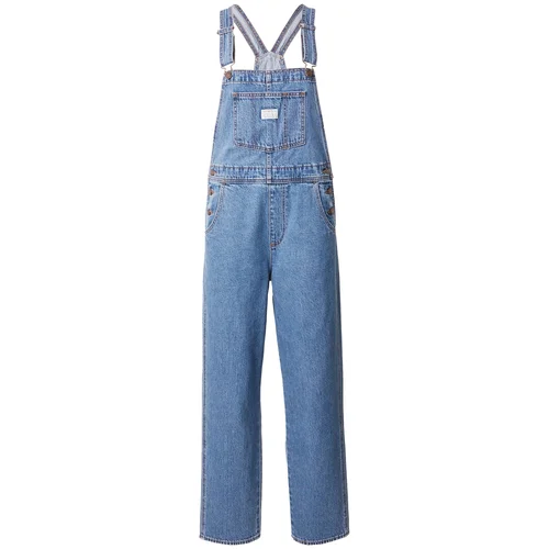 Levi's Kavbojke z naramnicami moder denim / off-bela