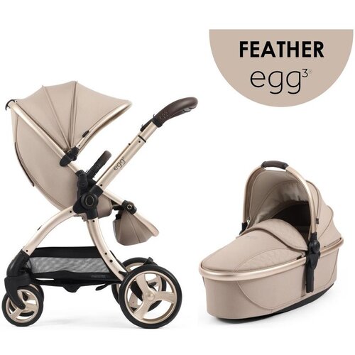 Egg 3 dječja kolica 2u1 sa sportskim sjedalom i košarom, Feather Cene