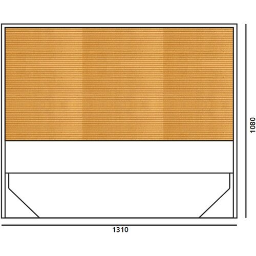 Jela OBLAZINJENA POSTELJA ARC 120X200 CM, VE� BARV -Rumena Cene