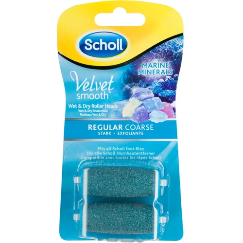 Scholl Velvet Smooth Regular Coarse zamjenske glave za električnu rašpu za stopala 2 kom