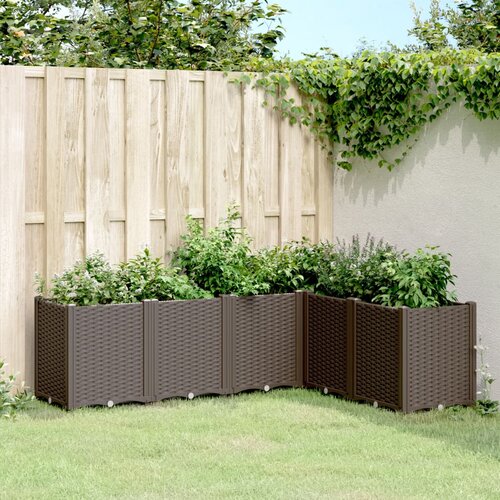 Furnova Vrtno cvetlično korito rjavo 160x120x53 cm PP, (21920427) Slike