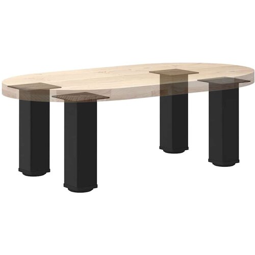 VidaXL Noge stolića za kavu 4 kom crne 42-44 cm čelik Slike