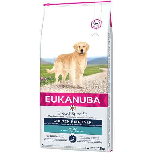 Eukanuba 10% popusta! Adult Breed Specific suha hrana - Golden Retriever (12 kg)