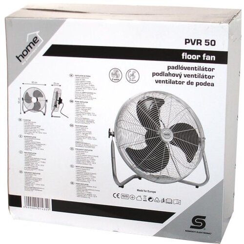 Home Ventilator podni, promjer 40cm, 50W, oscilacija - PVRO 40, Crni Cijene