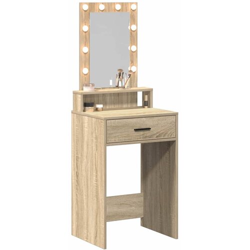  Toaletni stol Smeđa 50 x 41 x 140 cm Konstruirano drvo Slike