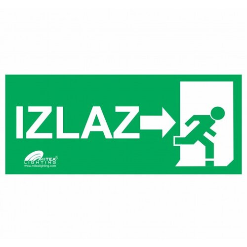 Mitea Lighting nalepnica izlaz sa slikom zelena desno Cene