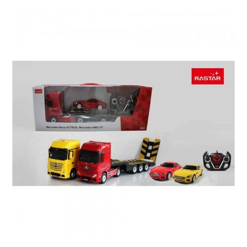 Rastar r/c 1:26 mercedes-benz actros with 1/24 scale car ( RS10995 ) RS10995 Slike
