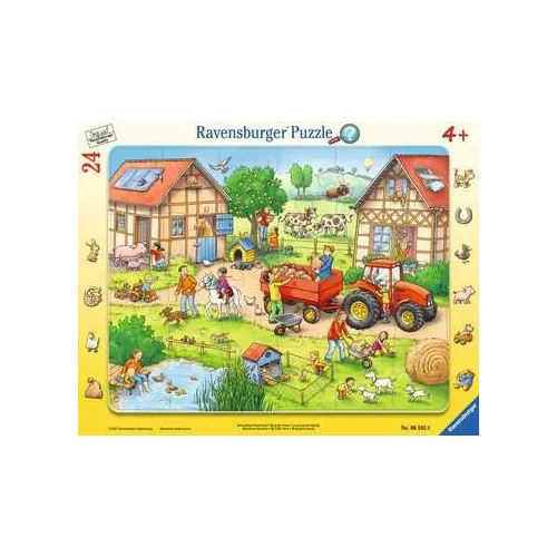 Ravensburger Puzzle - Sestavljanka z okvirjem - Moja mala kmetija, 24 delov