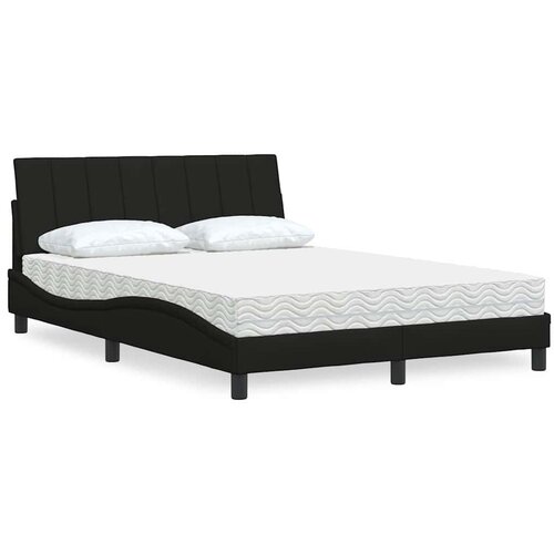  Krevet s madracem Hanko crni 140x200 cm od tkanine Cene