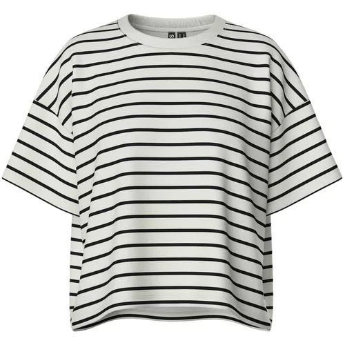 Pieces Sweater majica 'CHILLI' crna / bijela