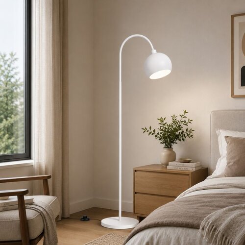 Opviq podna lampa Vela-18500-A, 1 × E27, bela Cene