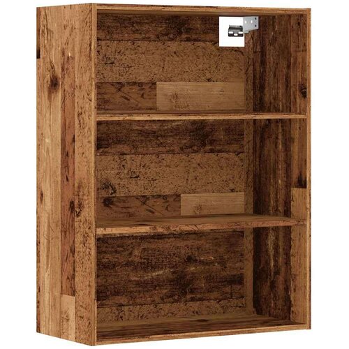 VidaXL Viseći zidni ormarić staro drvo 69,5x32,5x90 cm Slike
