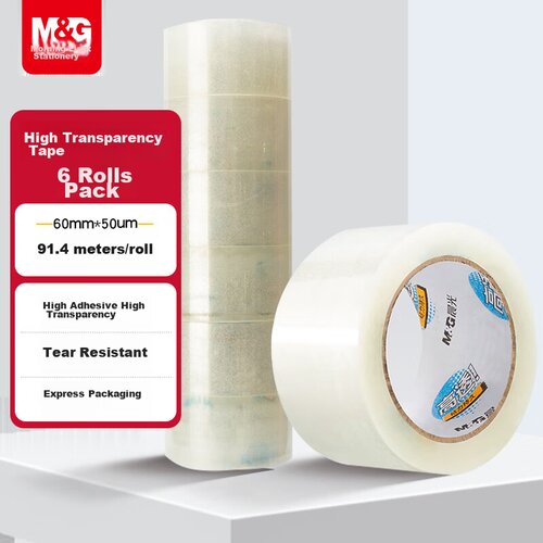  M&amp;amp;G Selotejp traka AJD957DD, 6cm x 91.4m, Providna, 6 komada Slike