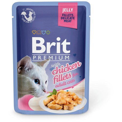 BRIT Premium by Nature Brit Premium Cat Delicate Fileti u želeu sa piletinom 85 g kesica Slike