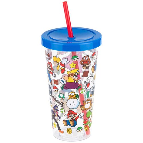PALADONE PRODUCTS čaša paladone super mario - plastic cup with straw Cene