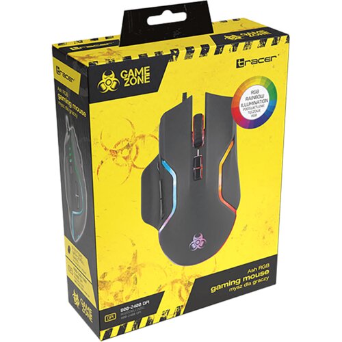 Tracer Mi&amp;scaron; optički, gaming, 2400 dpi, RGB, USB &amp;ndash; GAMEZONE ASH RGB Slike