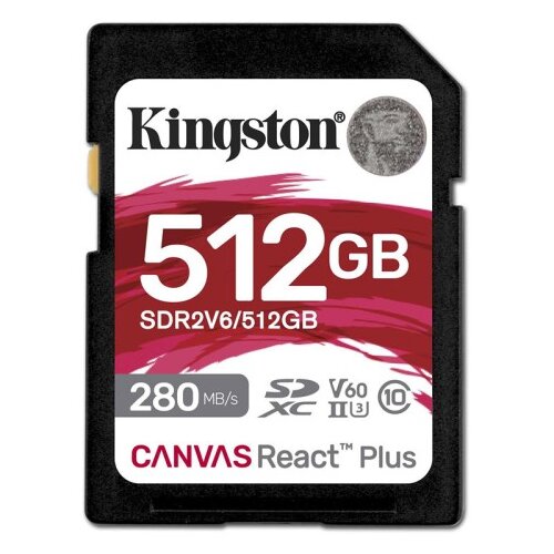 Kingston Canvas React Plus V60 SD 512GB Class 10 UHS-II U3 V60 SDR2V6/512GB spominska kartica Cene