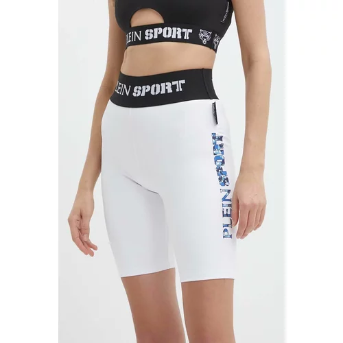 Plein Sport Kratke hlače ženski, bela barva