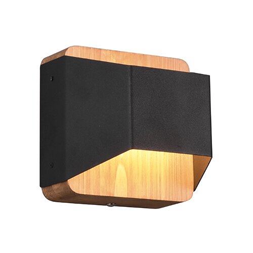 Trio Leuchten Stenska svetilka črna 12 cm z LED 3-stopenjsko zatemnitvijo - Tyko Slike