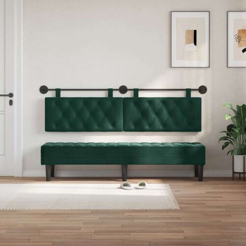  Držeće uzglavlje Zidne Tamnozelena 190 x 55 x 7 cm Bar&amp;scaron;un - Tamnozelena 180 cm bez LED Slike