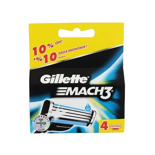 Gillette Mach3 nadomestne britvice 4 ks za moške