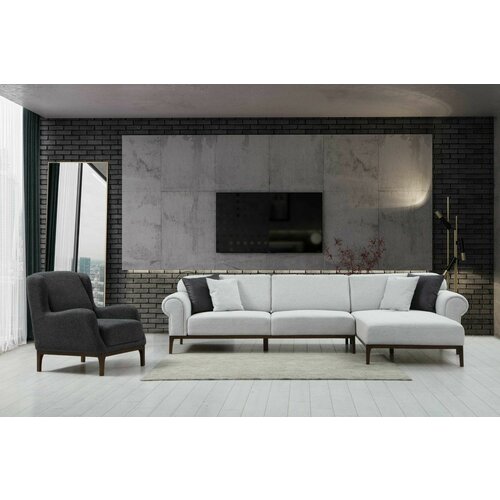 Atelier Del Sofa london corner set - ares white, dark grey ares whitedark grey sofa set Cene