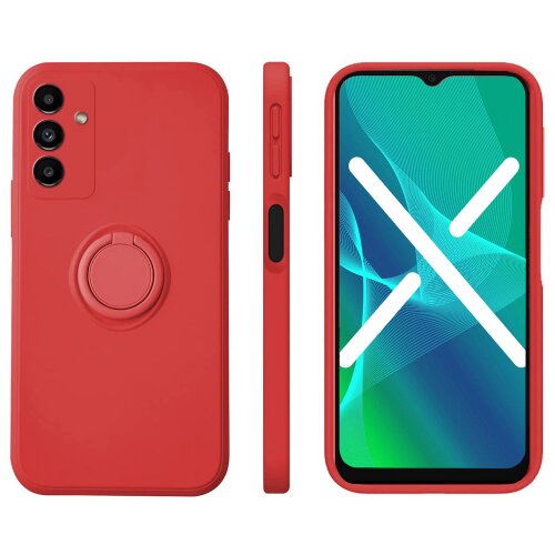 Onasi Silikonski ovitek Liquid Ring za Samsung Galaxy A33 5G A336 - rdeč Cene