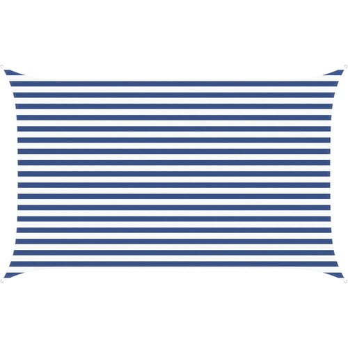 vidaXL Jedro za sunce Plava i bijela 4 x 2 5 m 100% poliester Oxford - Plava i bijela 2 5 x 4 m Cene