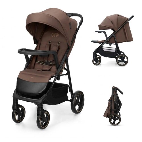 Kinderkraft KOLICA ZA BEBE SA TACNOM TRIG 3 BROWN Slike