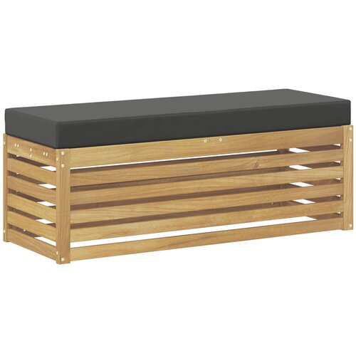 VidaXL Set vanjskih sofa Bijela i antracit 115 x 43 x 45 cm - bijela i antracit 115 cm Zatvoren prostor za noge Slike
