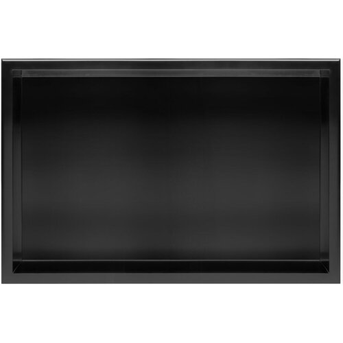Rea bathroom shelf 30x60 black matt Slike