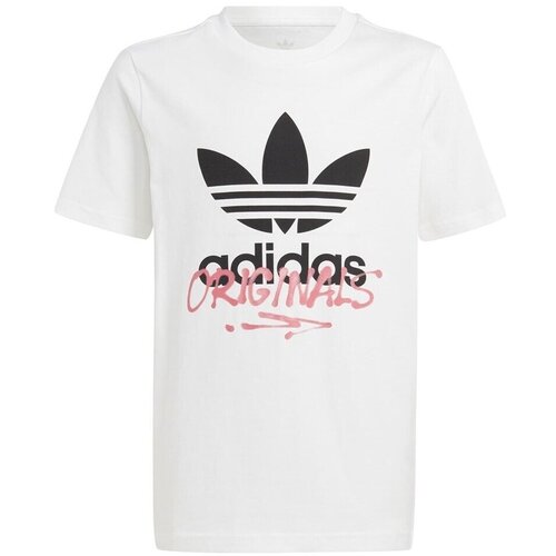 Adidas Majice s kratkimi rokavi Graphics Bela Cene