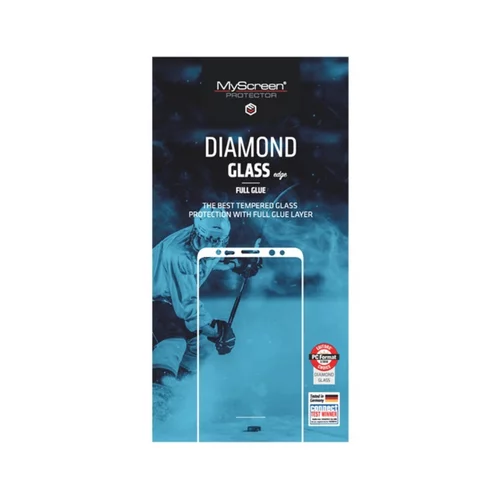 Myscreen protector my screen protector full glue zaščitno kaljeno steklo huawei P30 - diamond glass edge full glue - črn