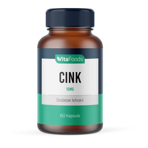 VITAFOODS Cink Glukonat 15mg Slike