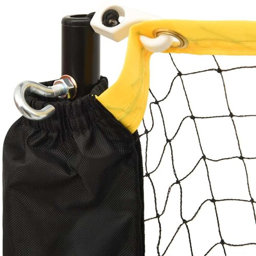 VidaXL Podesiva mreža za badminton 500 x 103 x 94 - 158 cm metalna Slike