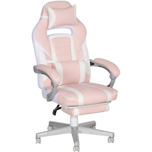 HOMCOM igralni stol umetno usnje 63D x 63&Scaron; x 115,5&ndash;123V cm Roza, (5000235328) Cene