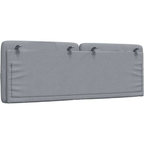 VidaXL jastuk za uzglavlje svjetlosivi 120 cm od tkanine Slike
