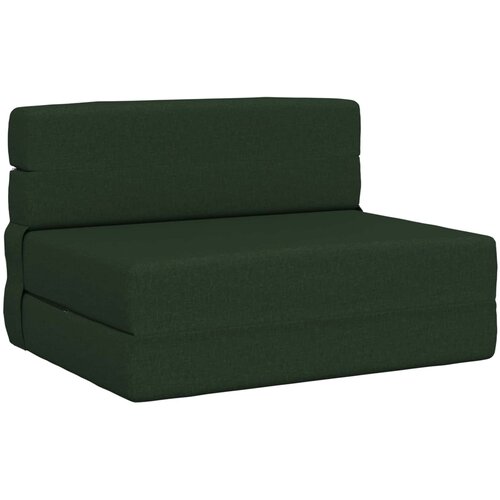  Preklopni madrac za sofu Tamnozelena 100 x 80 x 60 cm Tkanina Cijene